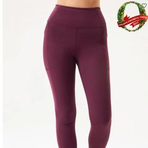 GF Collective Compressive High-Rise Pocket Legging Plum Size Small 7/8 length